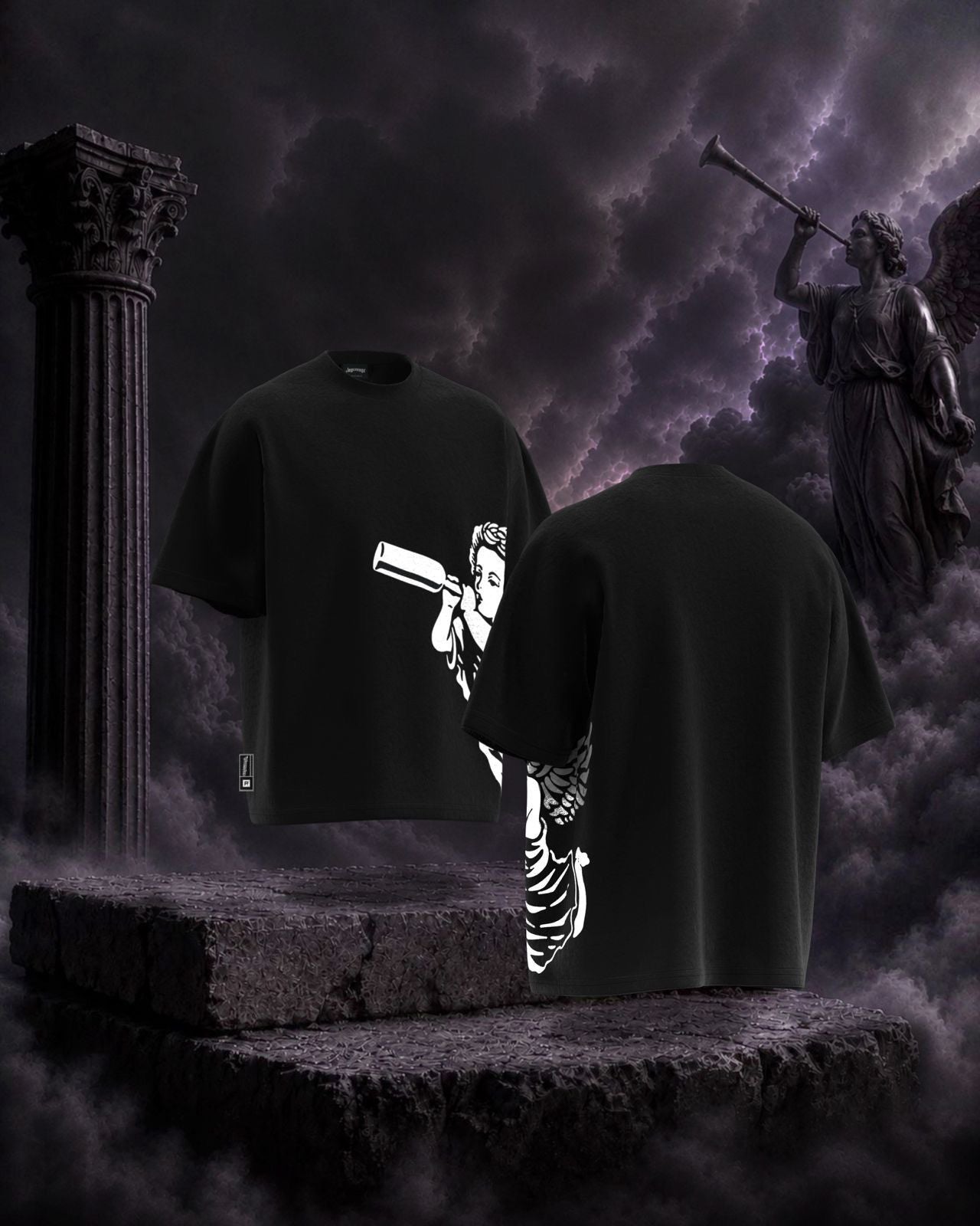 JAYCEAGE ANGEL BLACK TEE