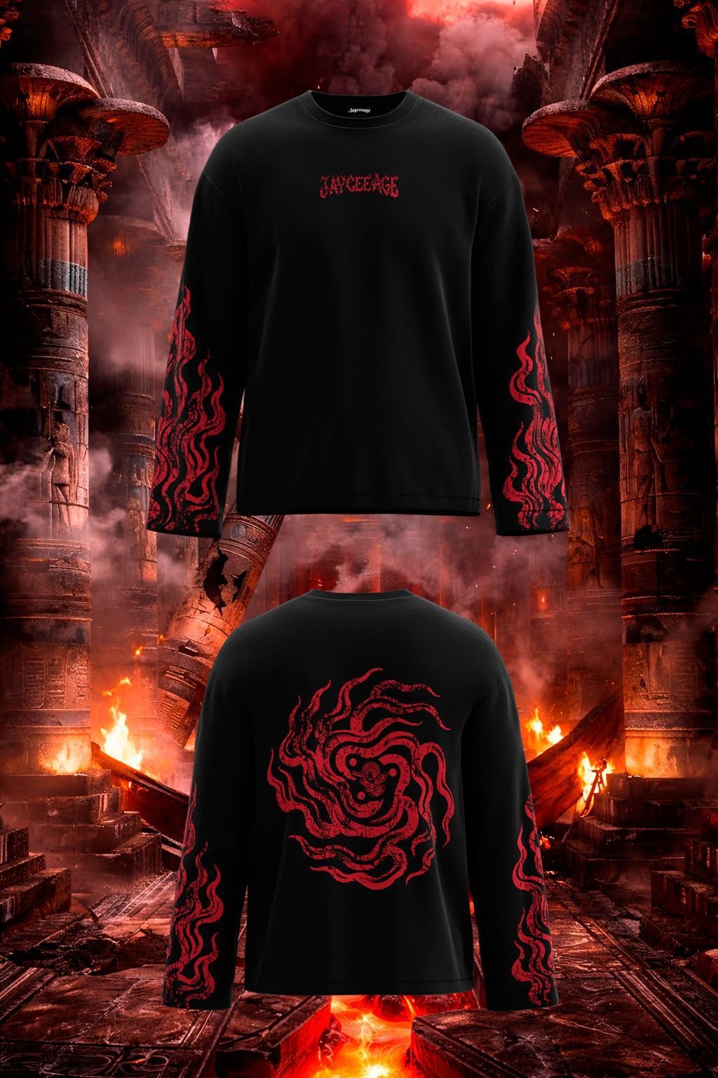 JAYCEAGE FIRE SPIRAL LONGSLEEVE