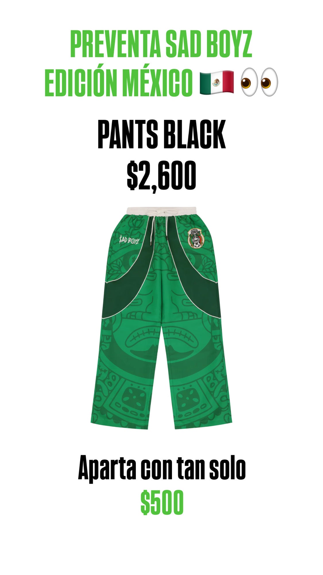 PANTS GREEN SAD BOYZ