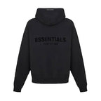 BLACK ESSENTIALS HOODIE