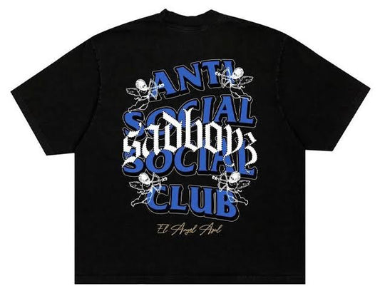ANTI SOCIAL SOCIAL CLUB X JUNIOR H SAD BOYZ EL AZUL TEE