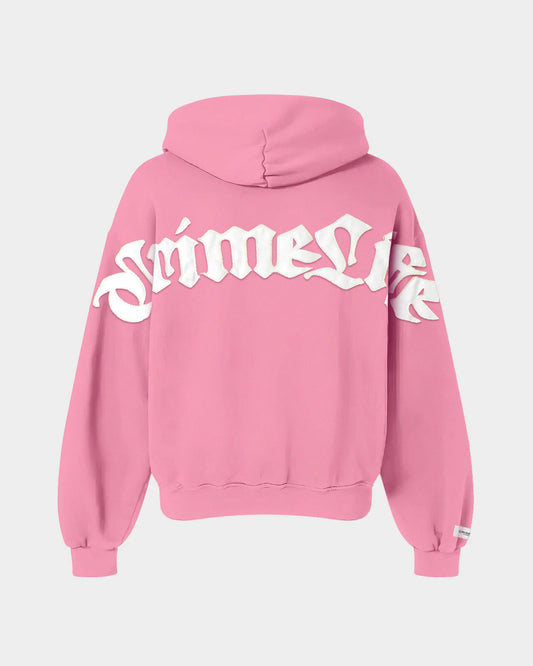 CRIMELIFE GOTHIC HOODIE ROSA