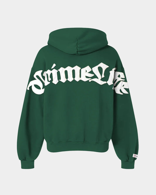 CRIMELIFE GOTHIC HOODIE GREEN