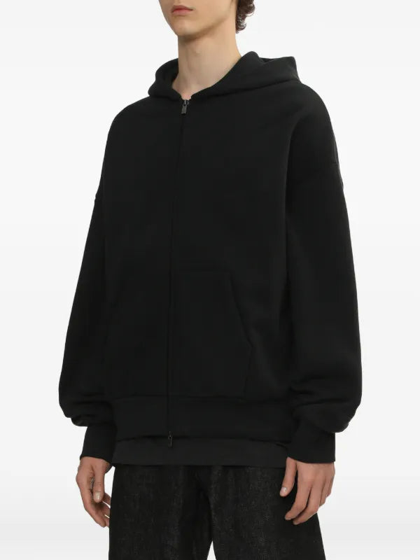 ESSENTIALS ZIP HOODIE "S2024 BLACK"