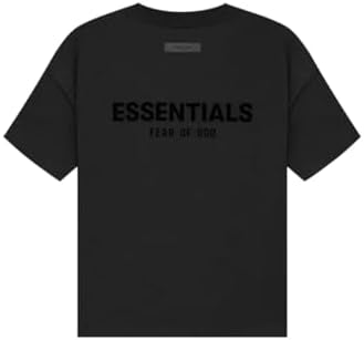 ESSENTIALS TEE SS22 BLACK STRECH LIM