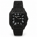 SEIKO mod Full Moissanite black