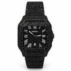 SEIKO mod Full Moissanite black