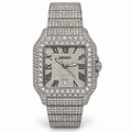 SEIKO mod Full Moissanite white