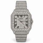 SEIKO mod Full Moissanite white